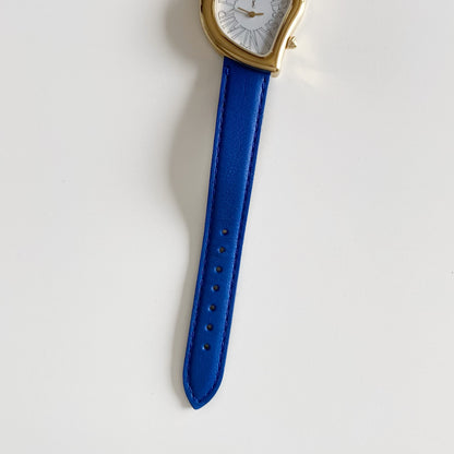 Yves Saint Laurent 1990s Heart Shaped Dial Gold Plated Watch