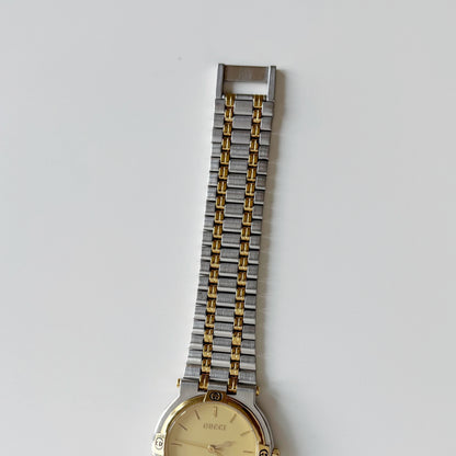 Gucci 1990s Date Round Dial Two Tone (Large)