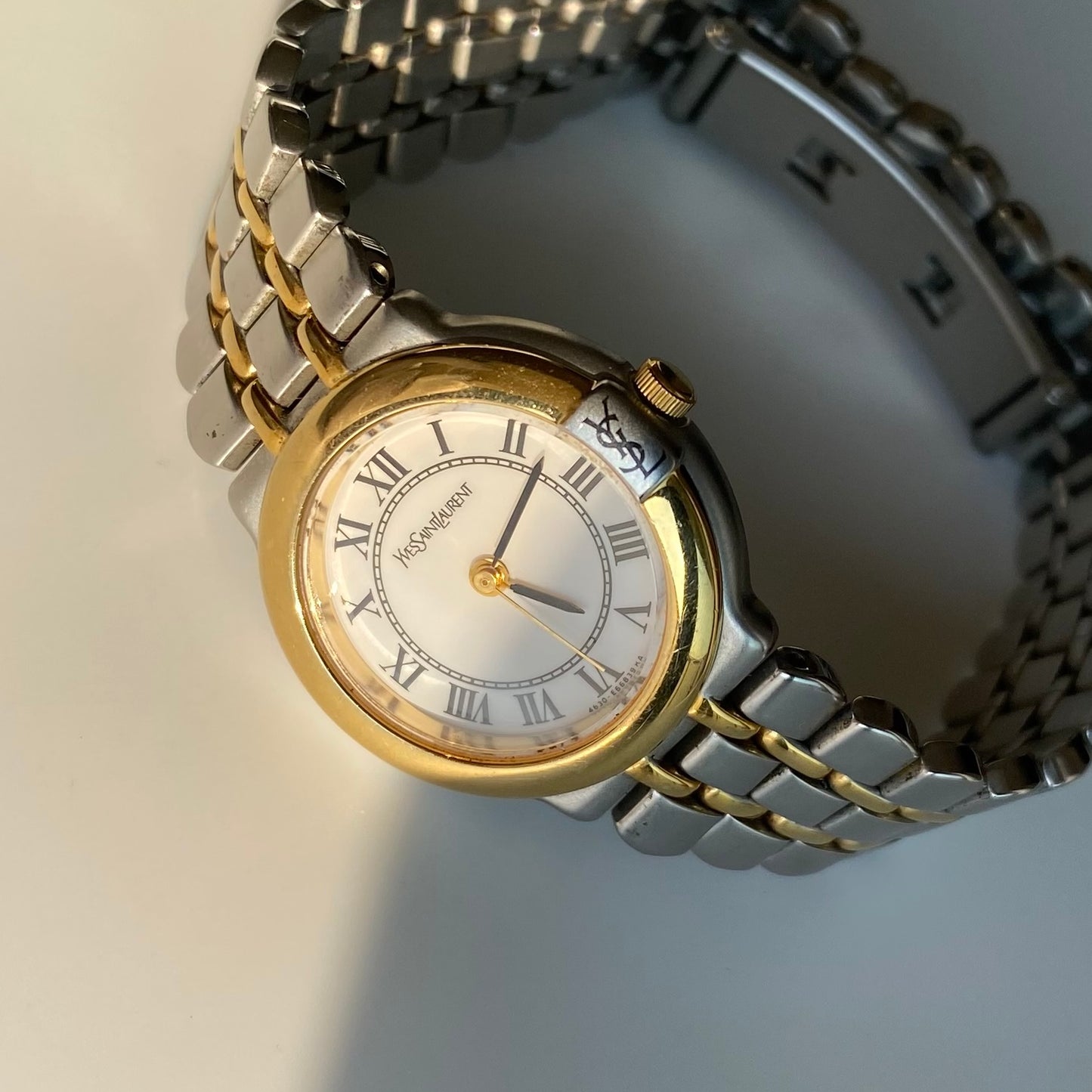 Yves Saint Laurent 1990s Two Tone Watch