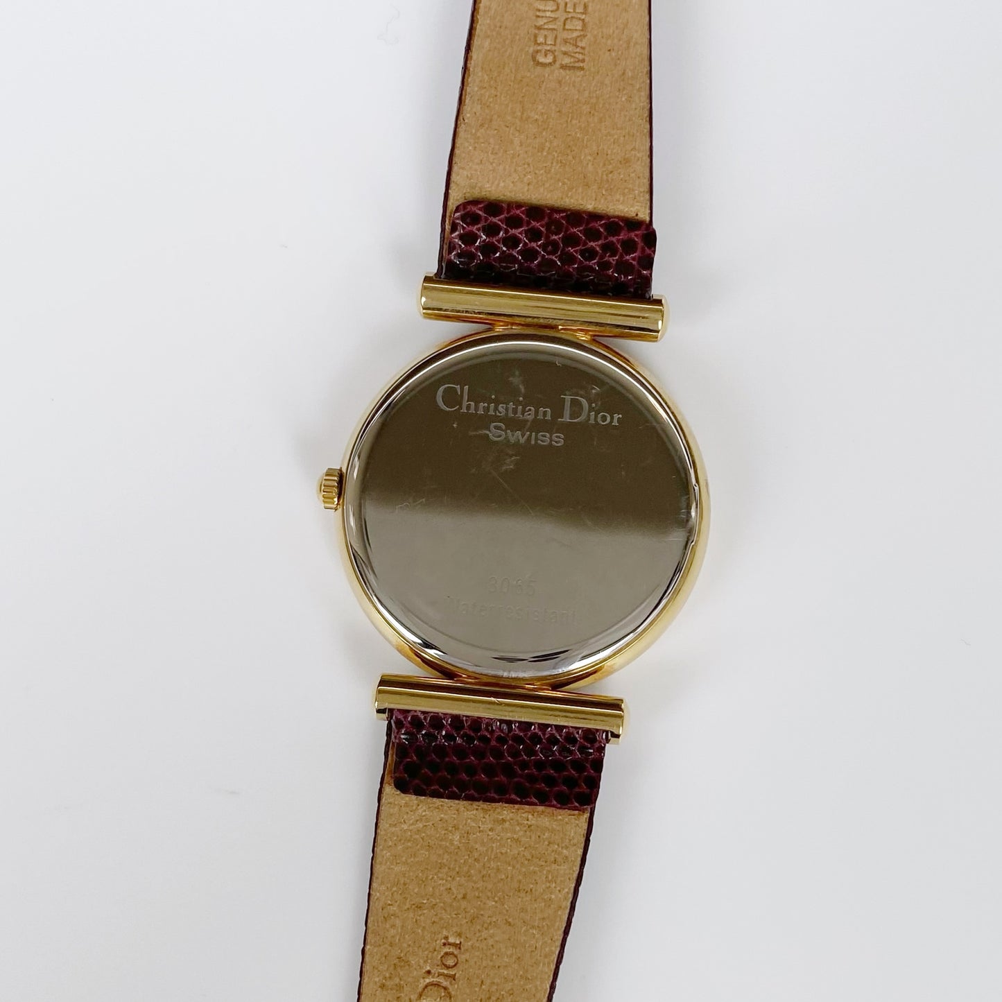 Dior 1990s Gold Plated Round Watch (Men's)