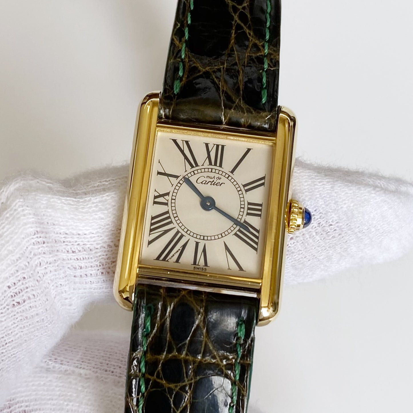 Cartier 1990s Must de Tank Opaline Watch (SM)