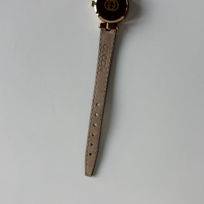 Gucci 1990s Sherry Round Dial Gold Plated Watch