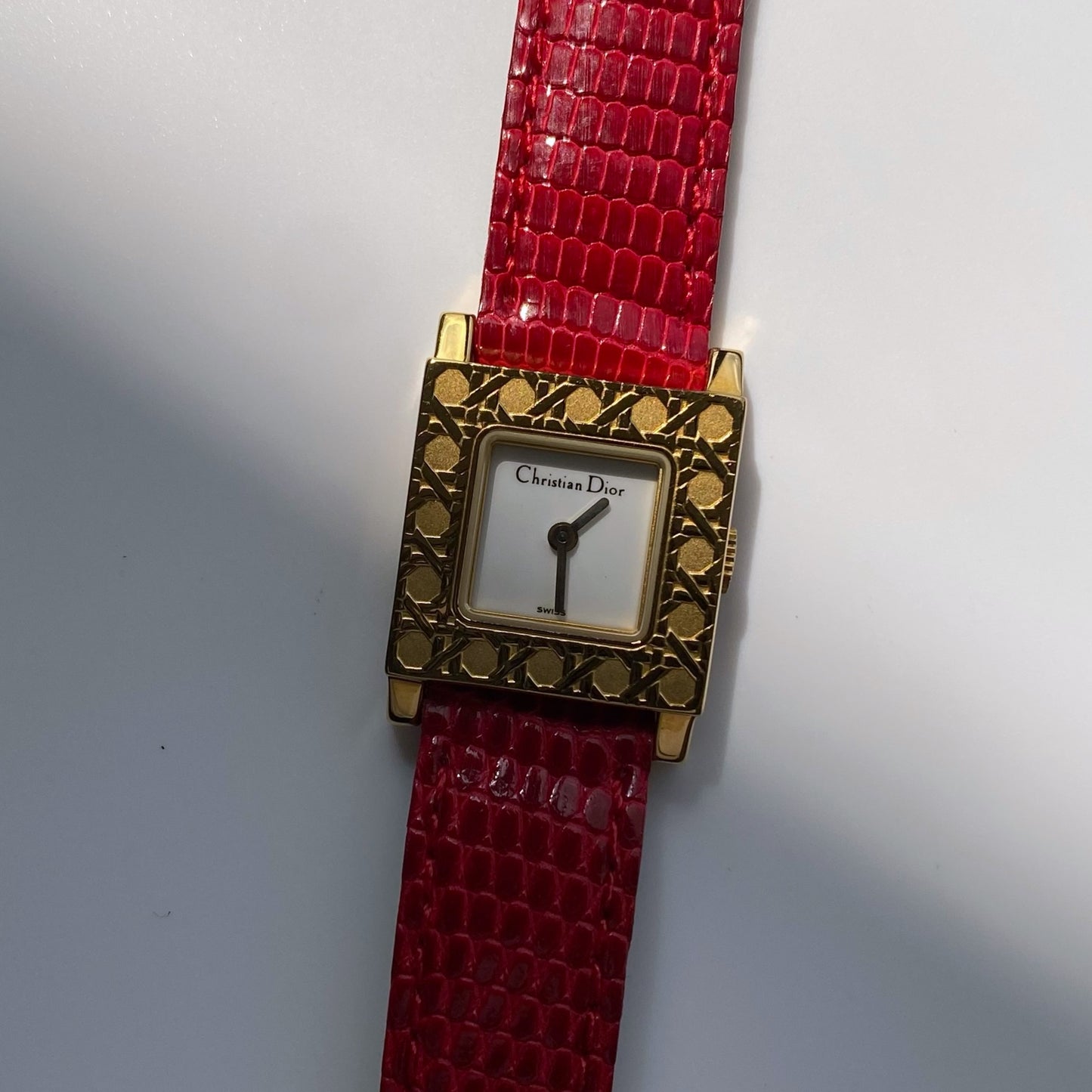 Dior 1990s La Parisienne Interchangeable Belt Watch with 2 belt straps