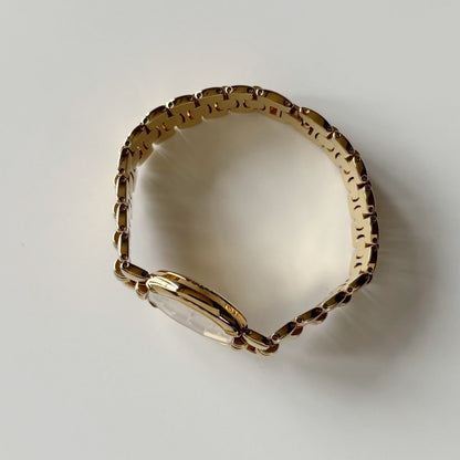 Dior 1990s Octagon Gold Plated Watch