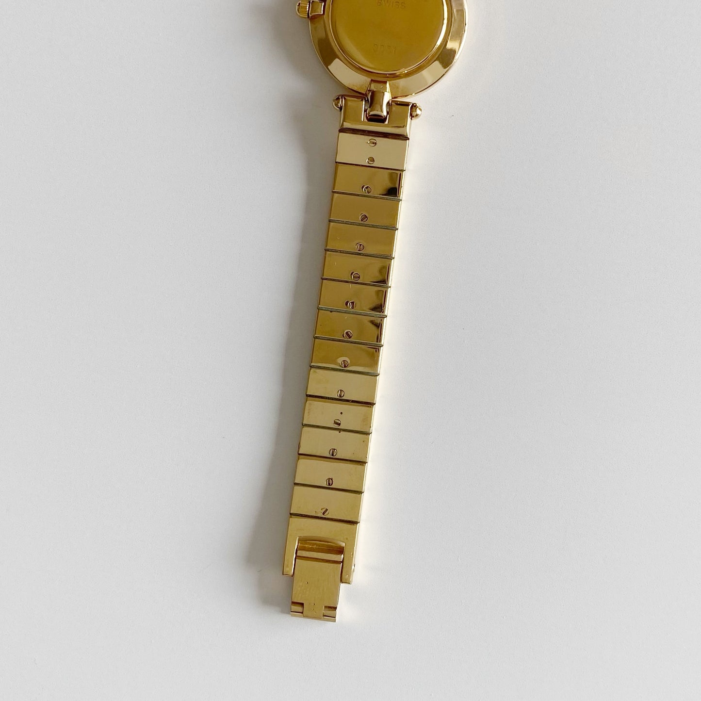 Dior 1990s Round Dial Gold Plated Watch