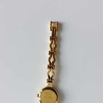 Burberry 1990s Seashell Dial Gold Plated Watch