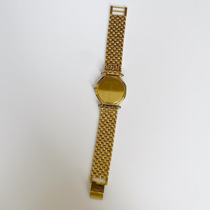 Dior 1990s Octagon Gold Plated Watch