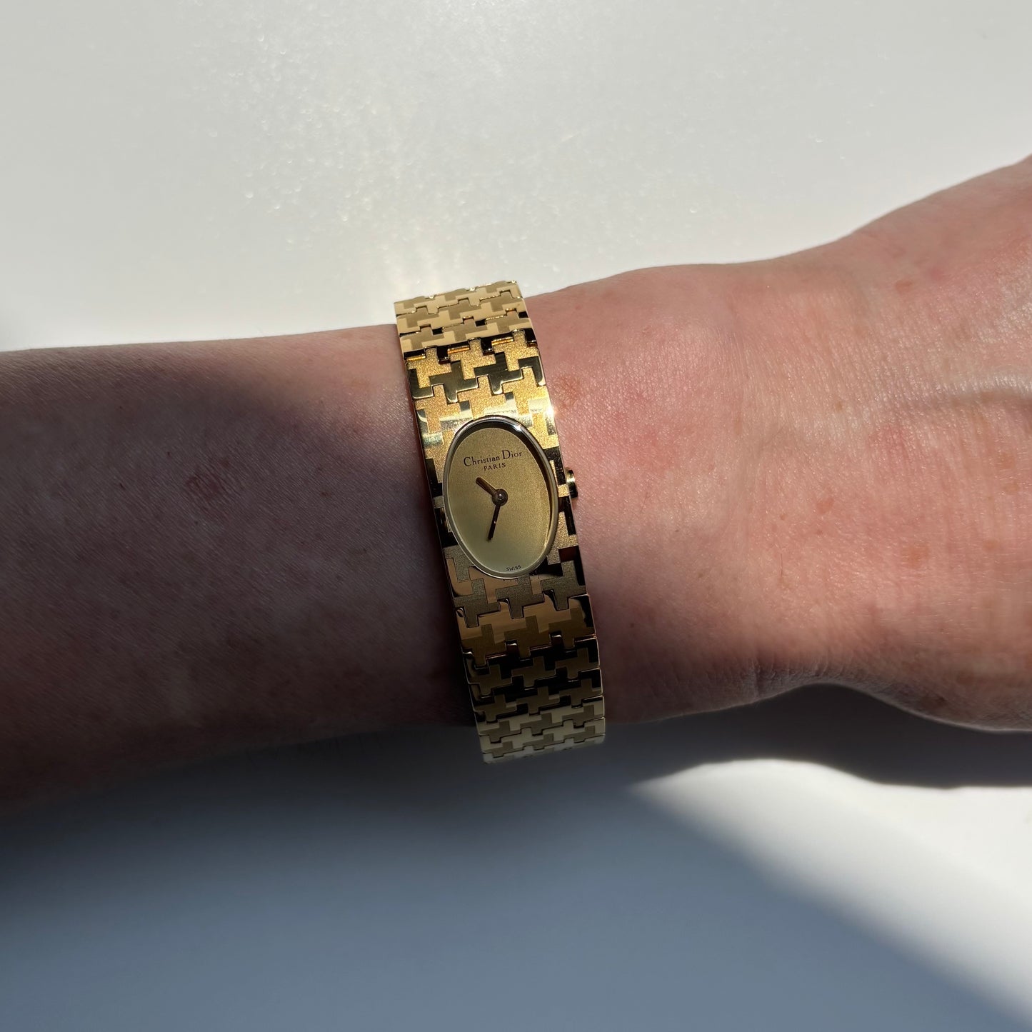 Dior Early 2000s Misss Dior Oval Dial Gold Plated Watch