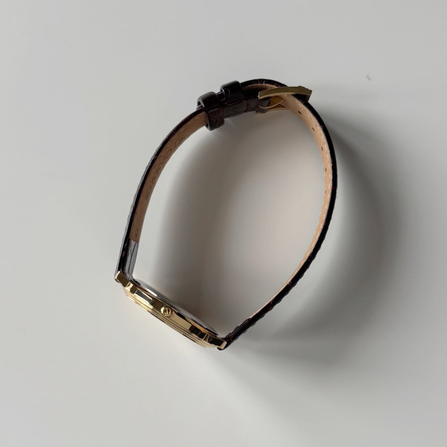 Dior 1990s Round Dial Date Gold Plated Watch (Large)