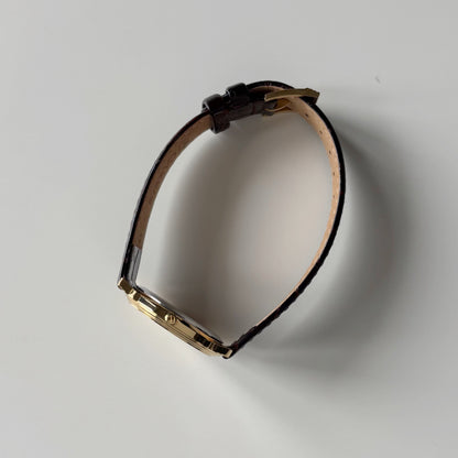 Dior 1990s Round Dial Date Gold Plated Watch (Large)
