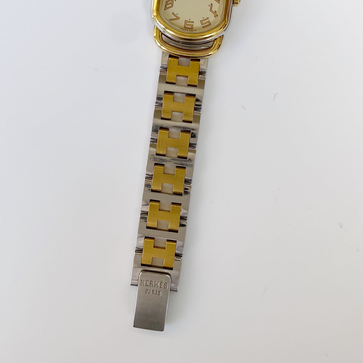 Hermes 1990s Rallye Two Tone Watch