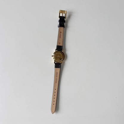 Fendi 1990s Round Dial Gold Plated Watch