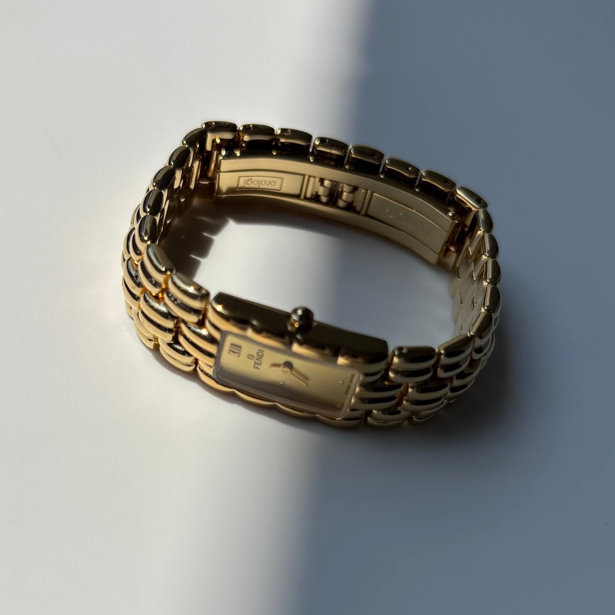 Fendi 1990s Gold Plated Watch