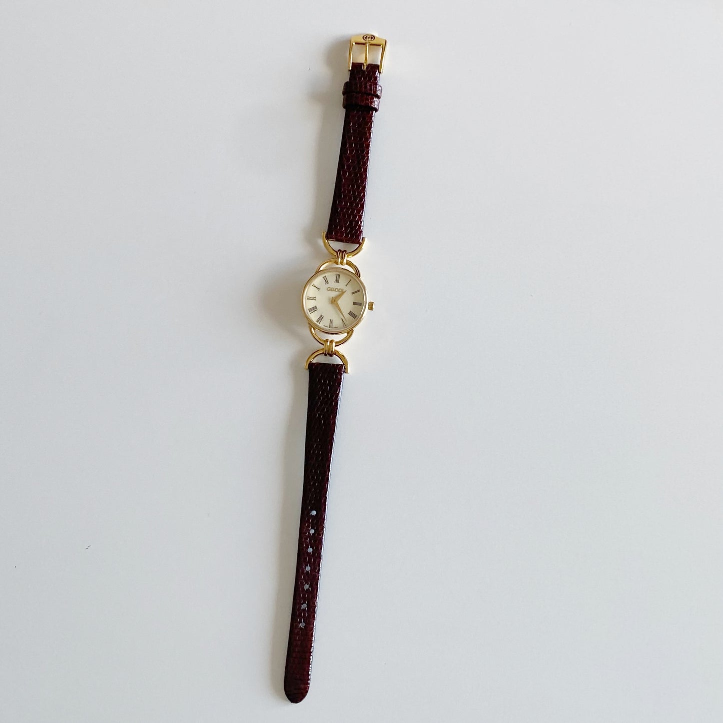Gucci 1990s Horsebit Gold Plated Watch