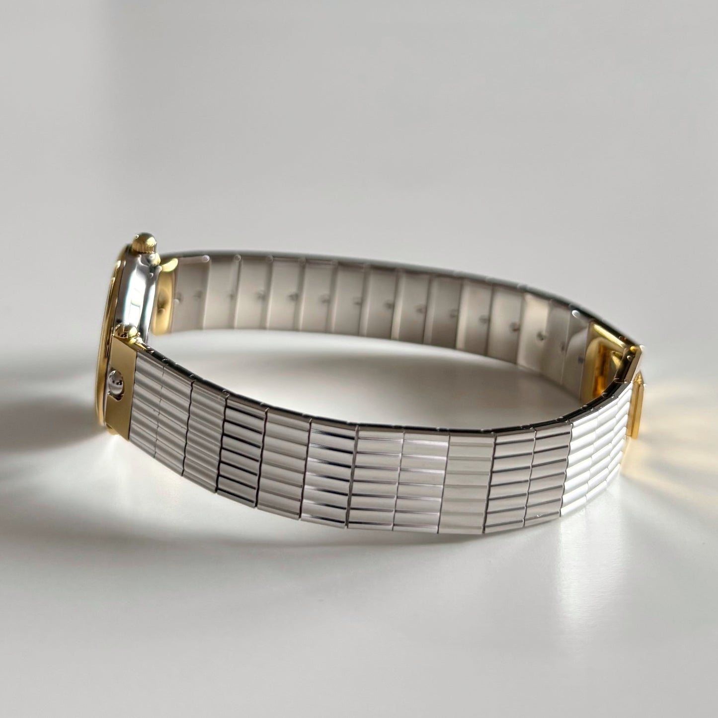 Dior 1990s Navy Dial Gold Plated Two Tone Watch