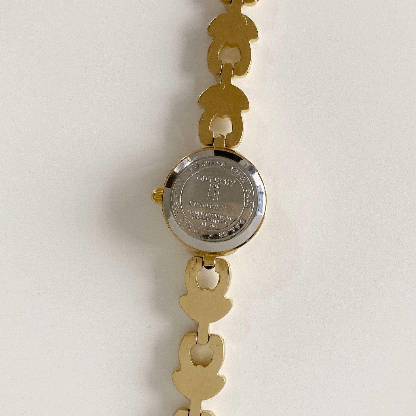 Givenchy 1990s Round Dial Gold Plated Watch