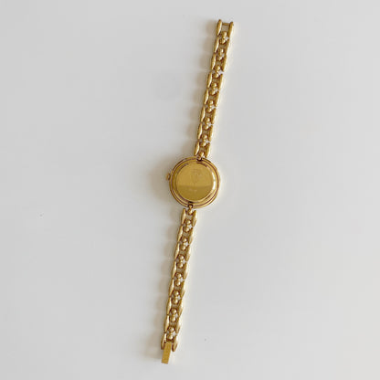 Gucci 1990s Interchangeable Bezel Gold Plated Watch with 6 bezels, case (165mm)