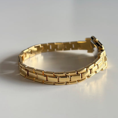 Givenchy 1990s Tank Gold Plated Watch