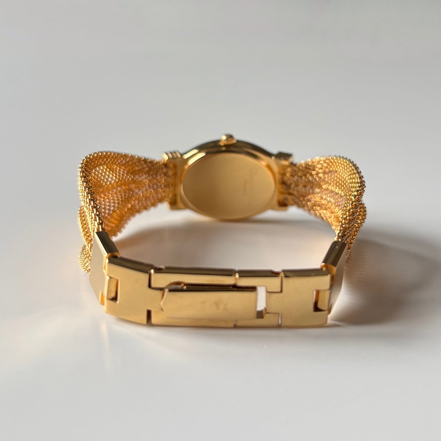 Dior 1990s Gold Oval Dial Gold Plated Watch