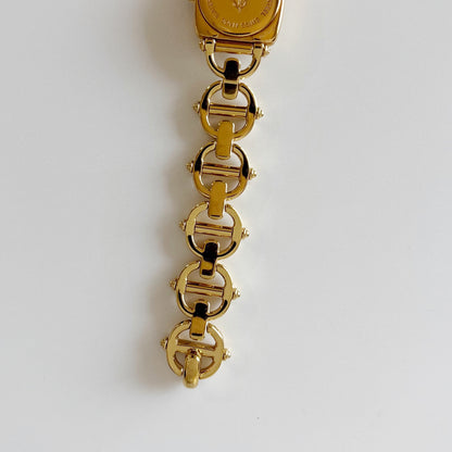 Gucci 1990s Seashell Dial Gold Plated Watch