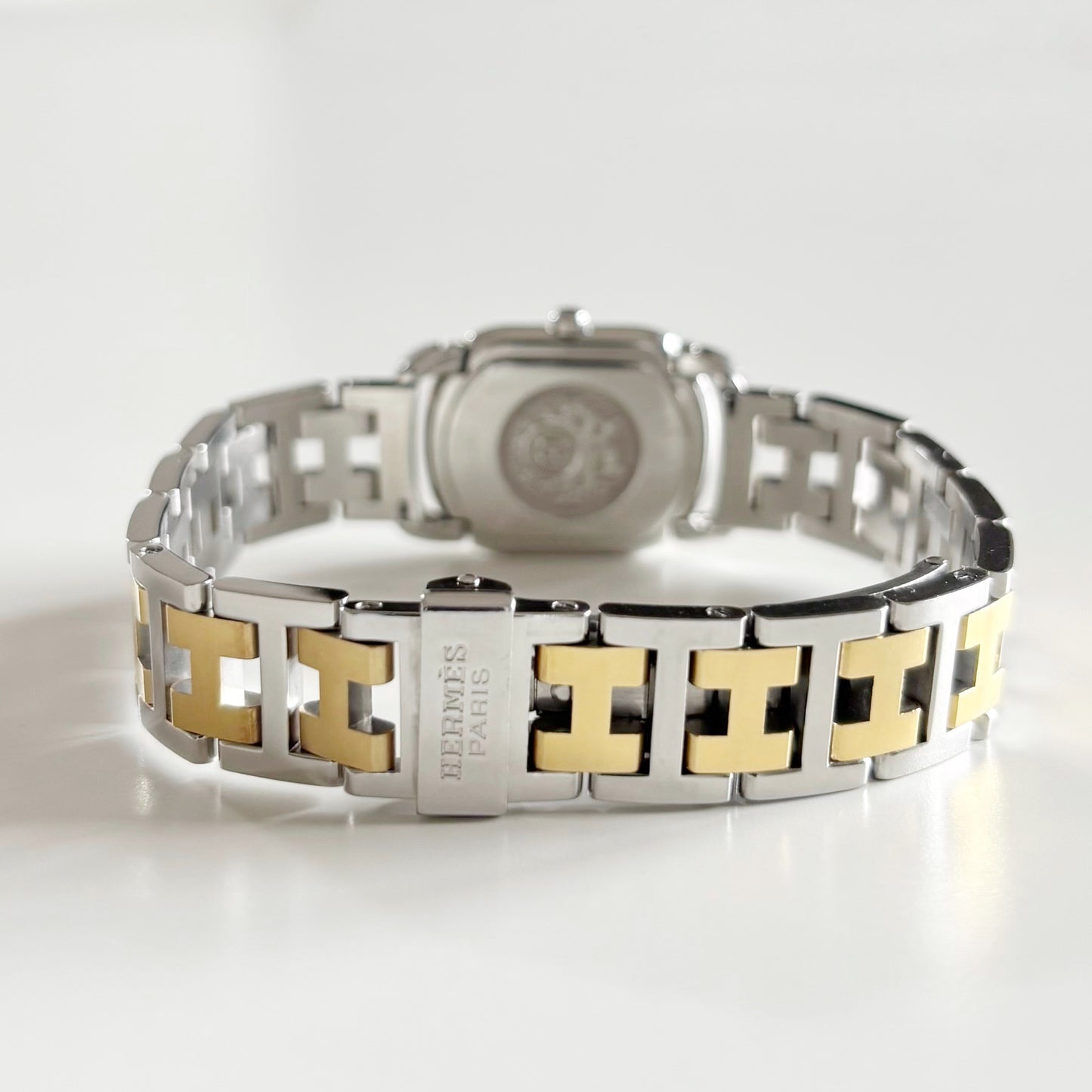 Hermes Early 2000s Rallye  Two Tone Watch