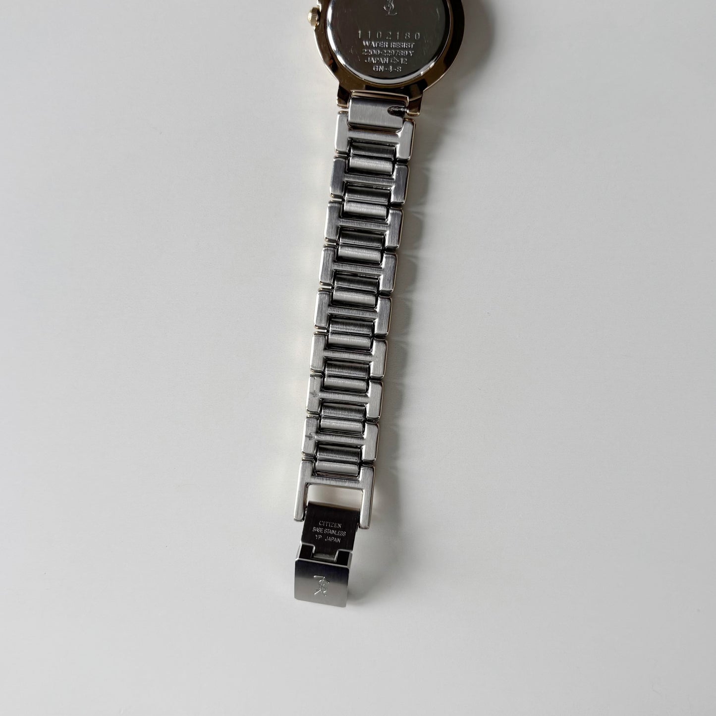 Yves Saint Laurent 1990s Round Dial Two Tone Gold Plated Watch