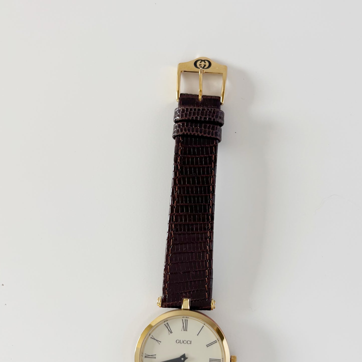 Gucci 1990s Round Dial Sherry Watch (Large)