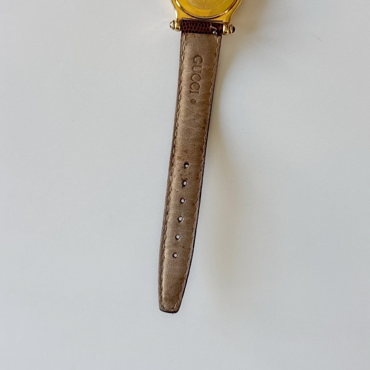 Gucci 1990s Gold Dial Gold Plated Watch