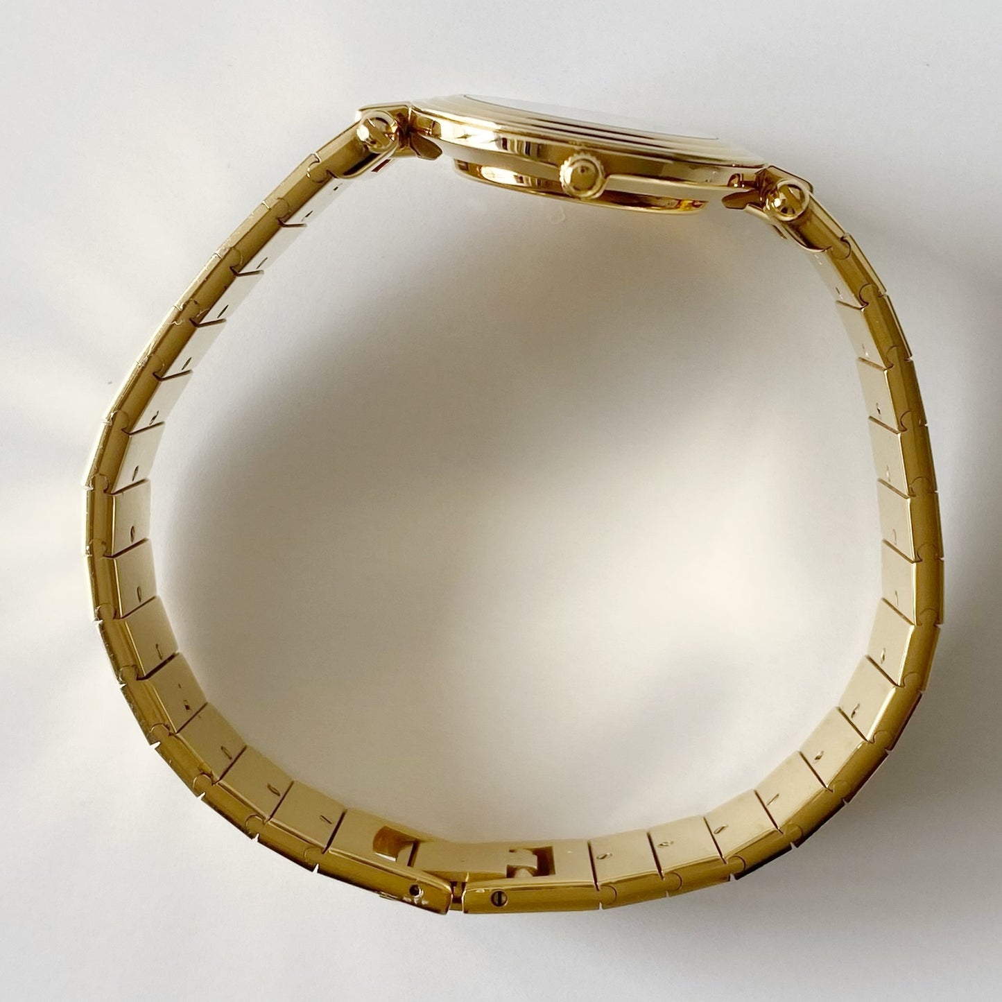 Dior 1990s Round Dial Gold Plated Watch