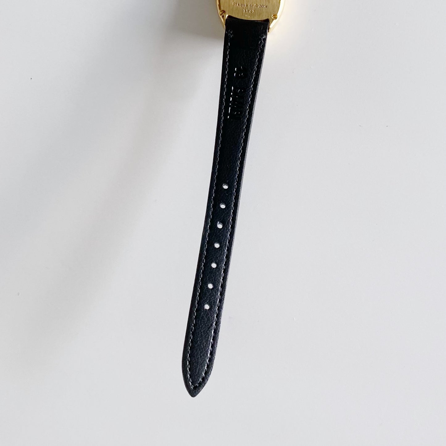 Dior 1990s Baignoire Gold Plated Leather Watch