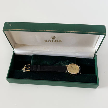 Rolex 1975 Orchid 18K Case Manual Wind Watch