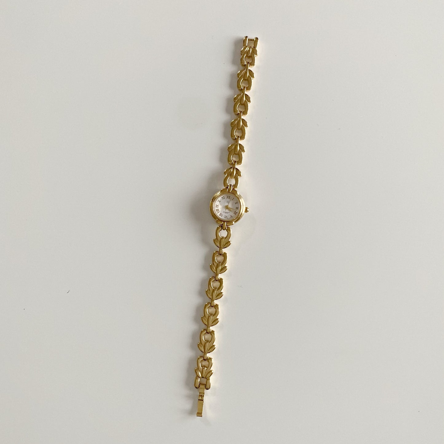 Givenchy 1990s Round Dial Gold Plated Watch
