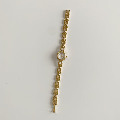 Givenchy 1990s Round Dial Gold Plated Watch