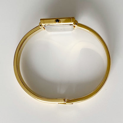 Yves Saint Laurent 1990s Gold Plated Bangle Watch
