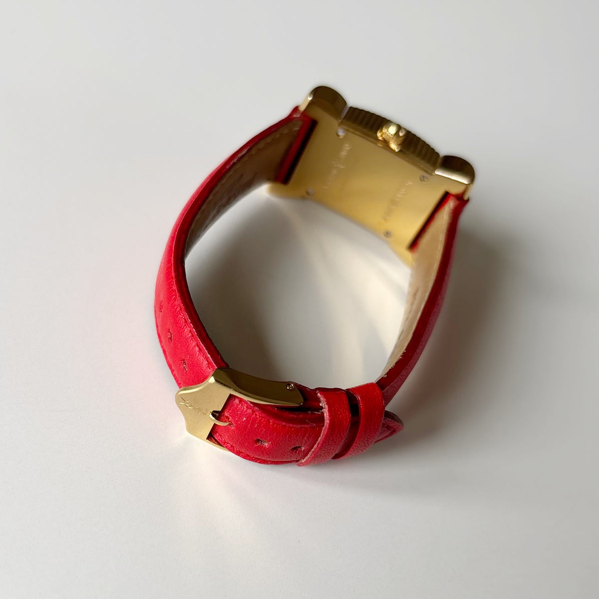 Yves Saint Laurent 1990s Ribbon Gold Plated Watch