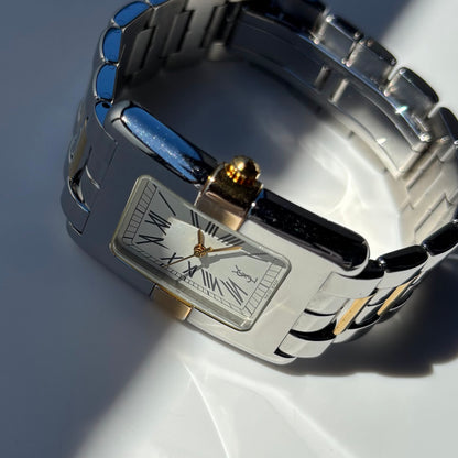 Yves Saint Laurent 1990s Two Tone Tank Watch (Large)