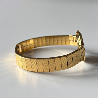 Dior 1990s Round Dial Gold Plated Watch