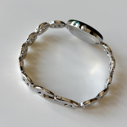 Gucci 1990s Interchangeable Bezel Stainless steel Chain Watch with 6 bezels, case