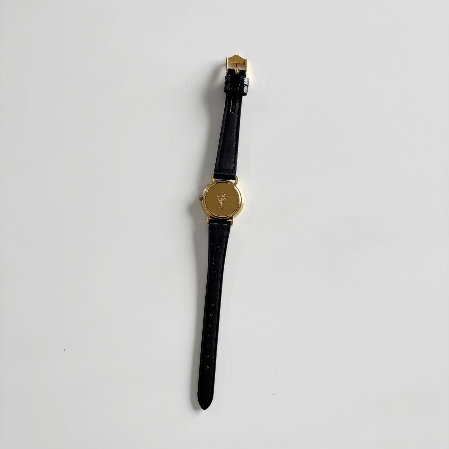 Gucci 1990s Sub second Round Dial Gold Plated Watch