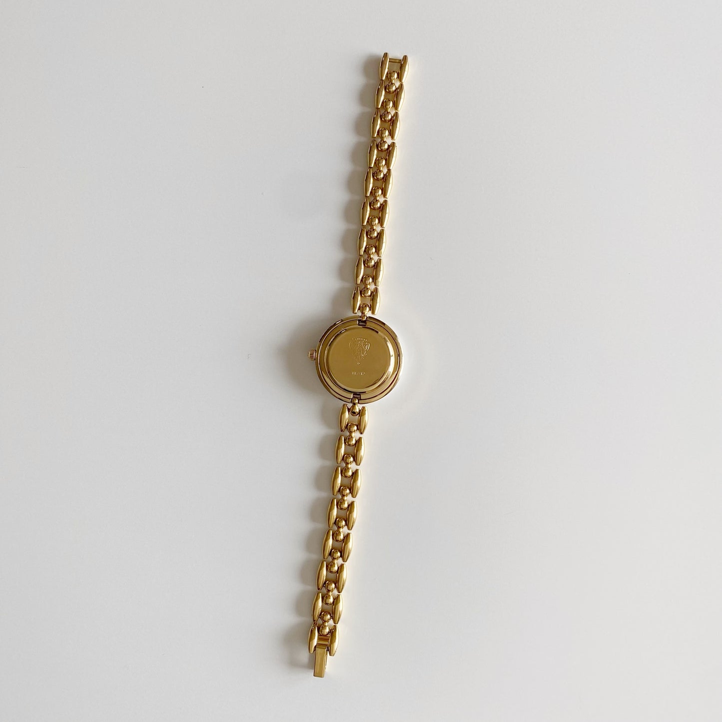 Gucci 1990s Interchangeable Bezel Gold Plated Watch with 6 bezels, case (167mm)