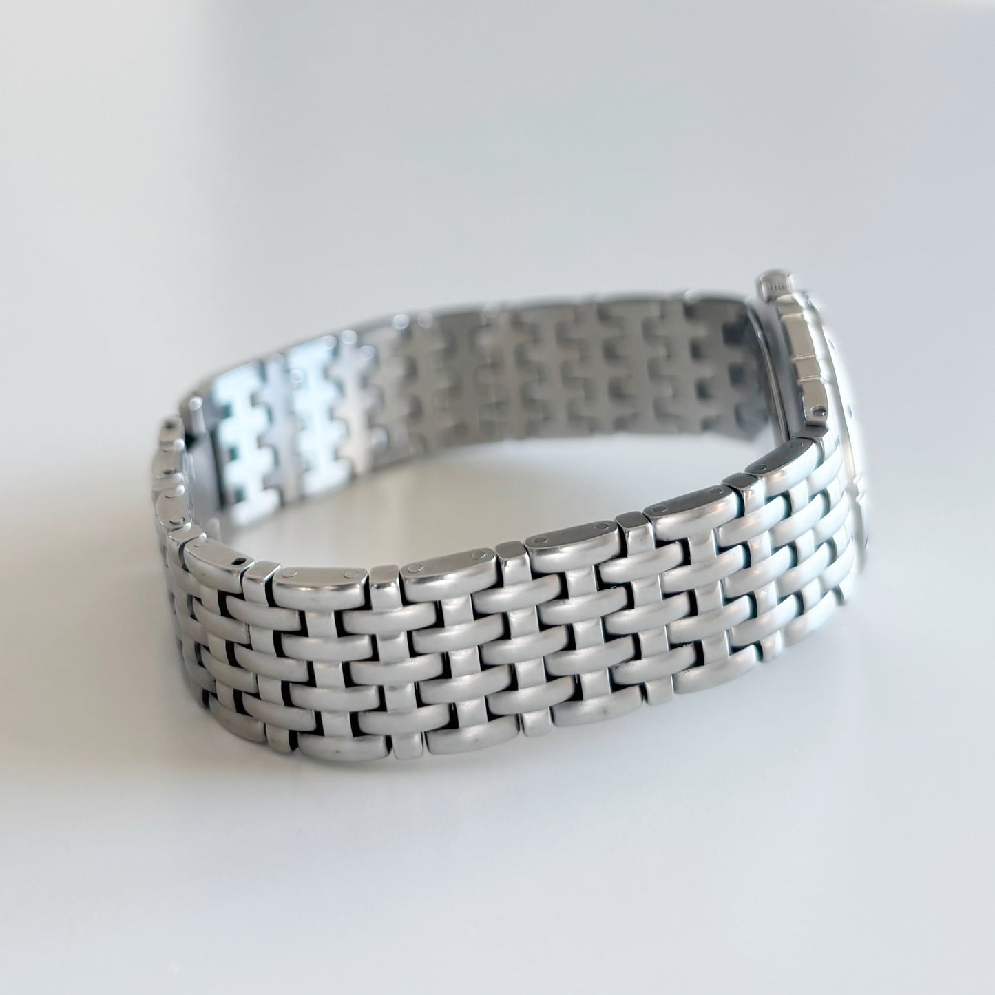Dior 1990s Date Round Dial Silver Watch