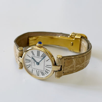 Cartier 1990s Vendome Opaline Watch SM