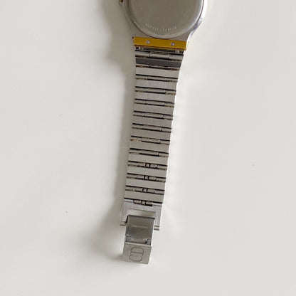 Dior 1990s Date Round Dial Two Tone Watch (Large)
