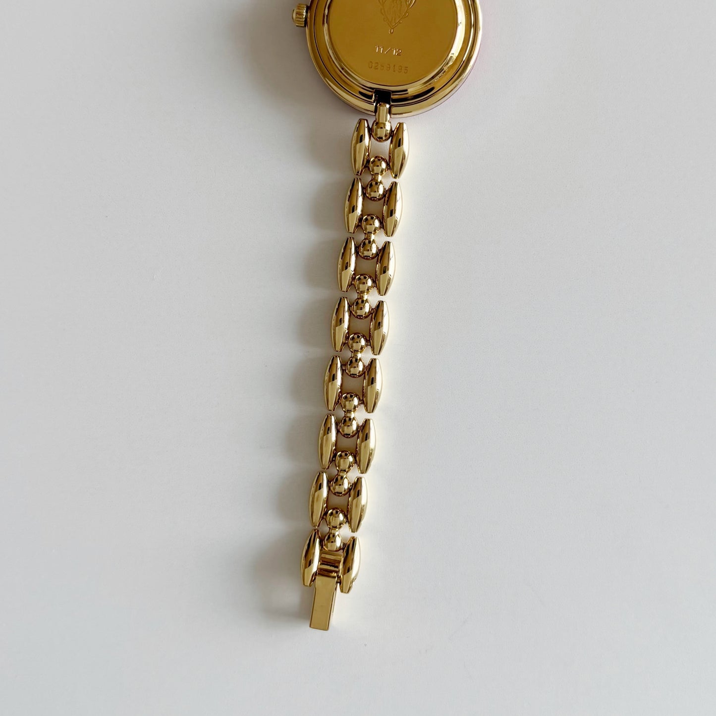 Gucci 1990s Interchangeable Bezel Gold Plated watch with 6 bezels, case (160cm)