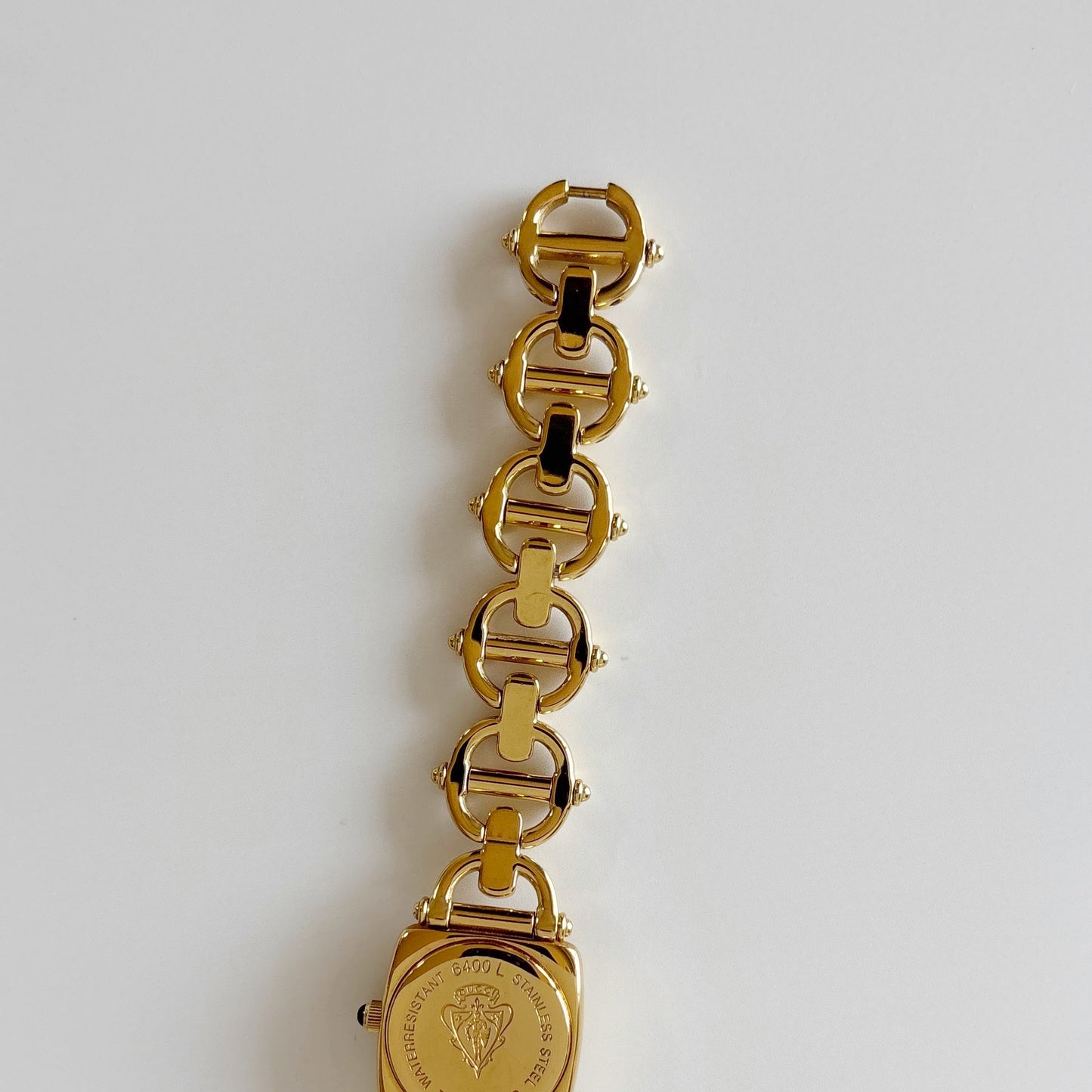 Gucci 1990s Seashell Dial Gold Plated Watch
