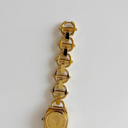 Gucci 1990s Seashell Dial Gold Plated Watch