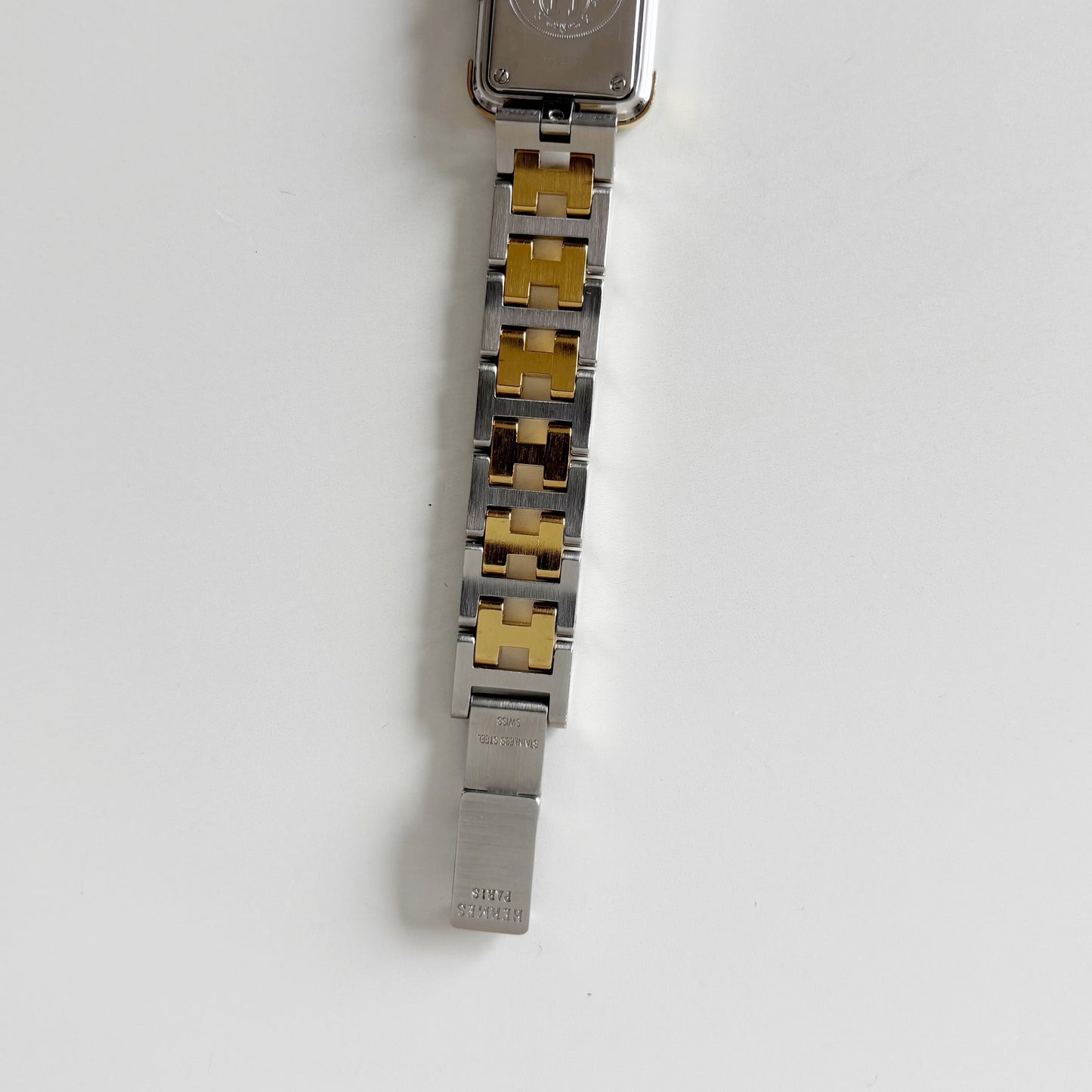 Hermes 1990s Croisier Two Tone Watch