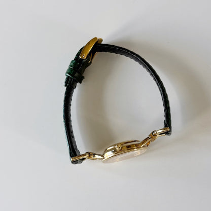 Gucci 1990s Seashell Dial Horsebit Watch