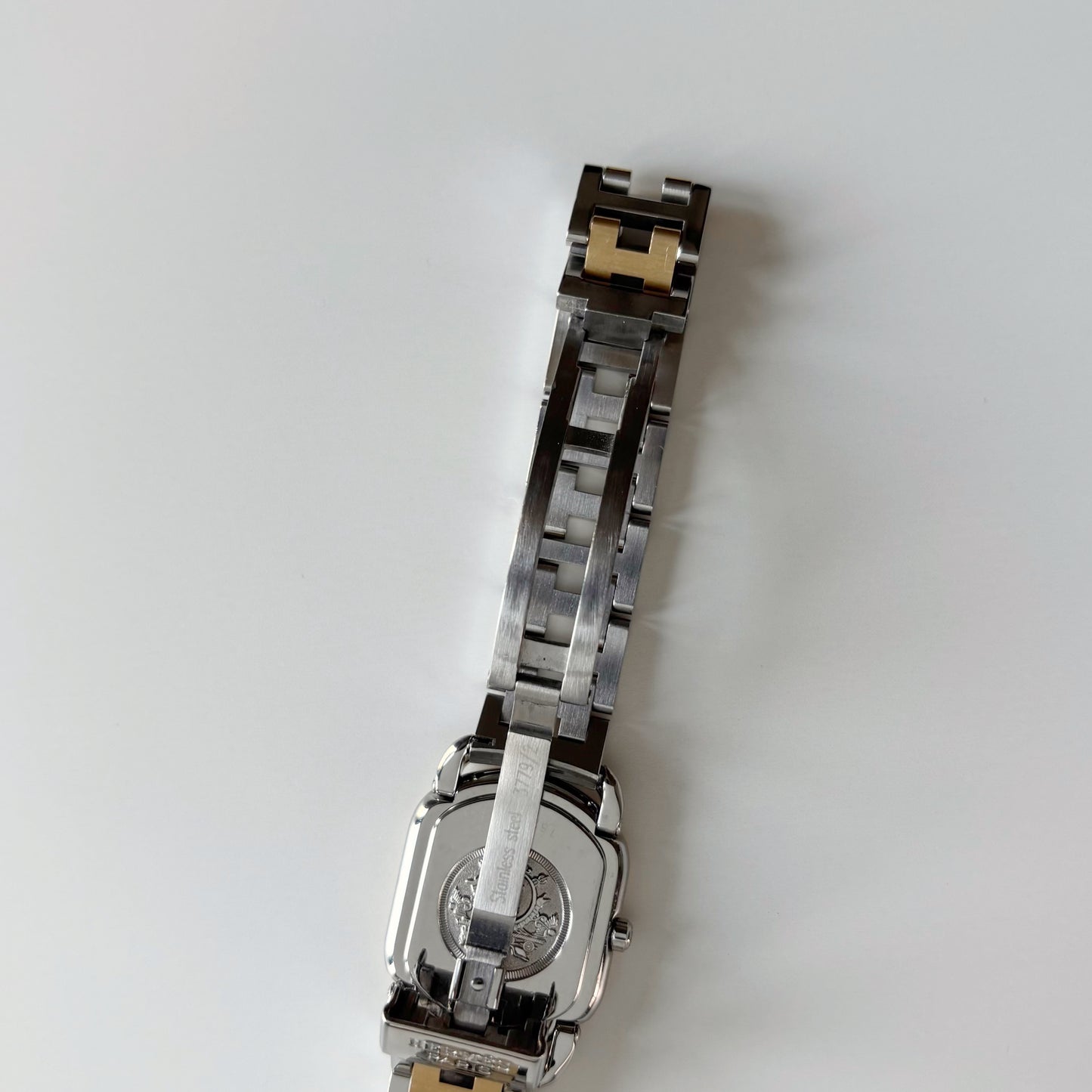 Hermes 1990s Rallye Two Tone Gold Plated Watch