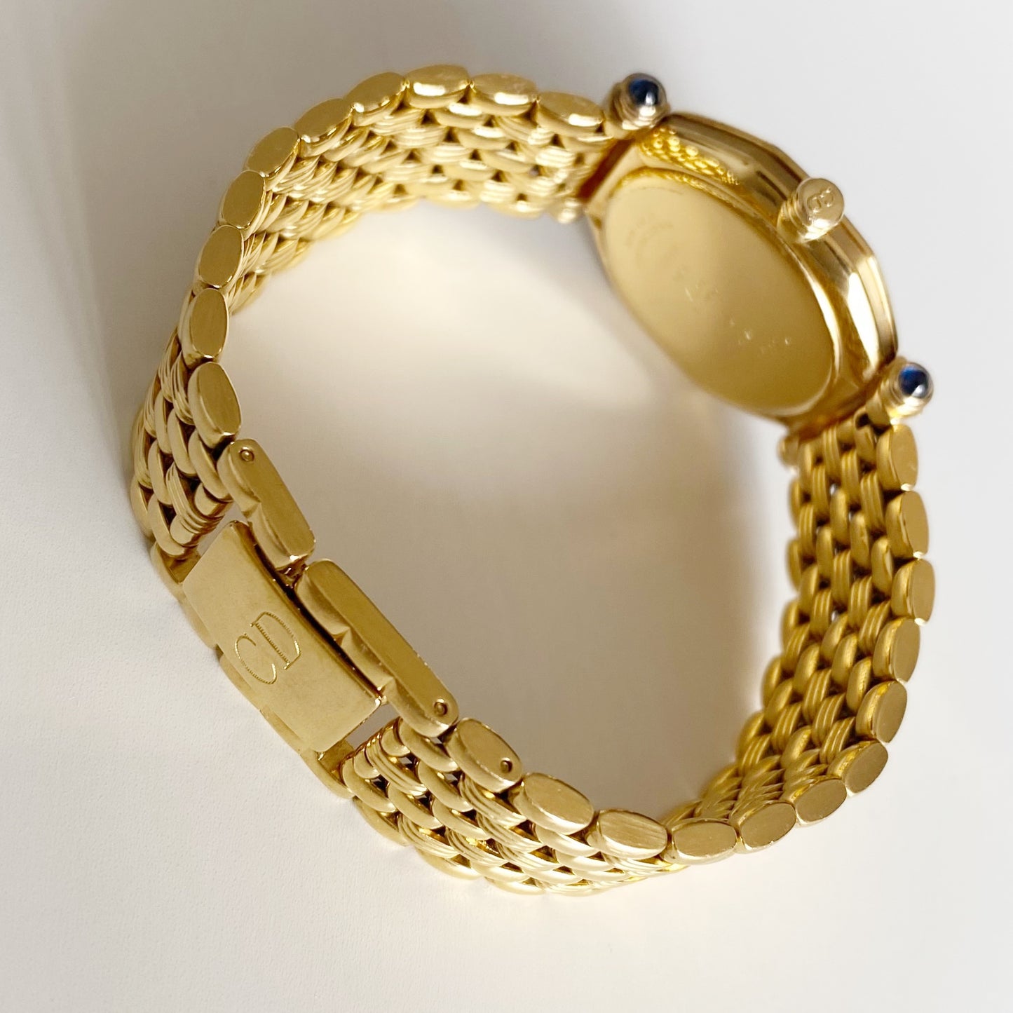 Dior 1990s Octagon Gold Plated Watch